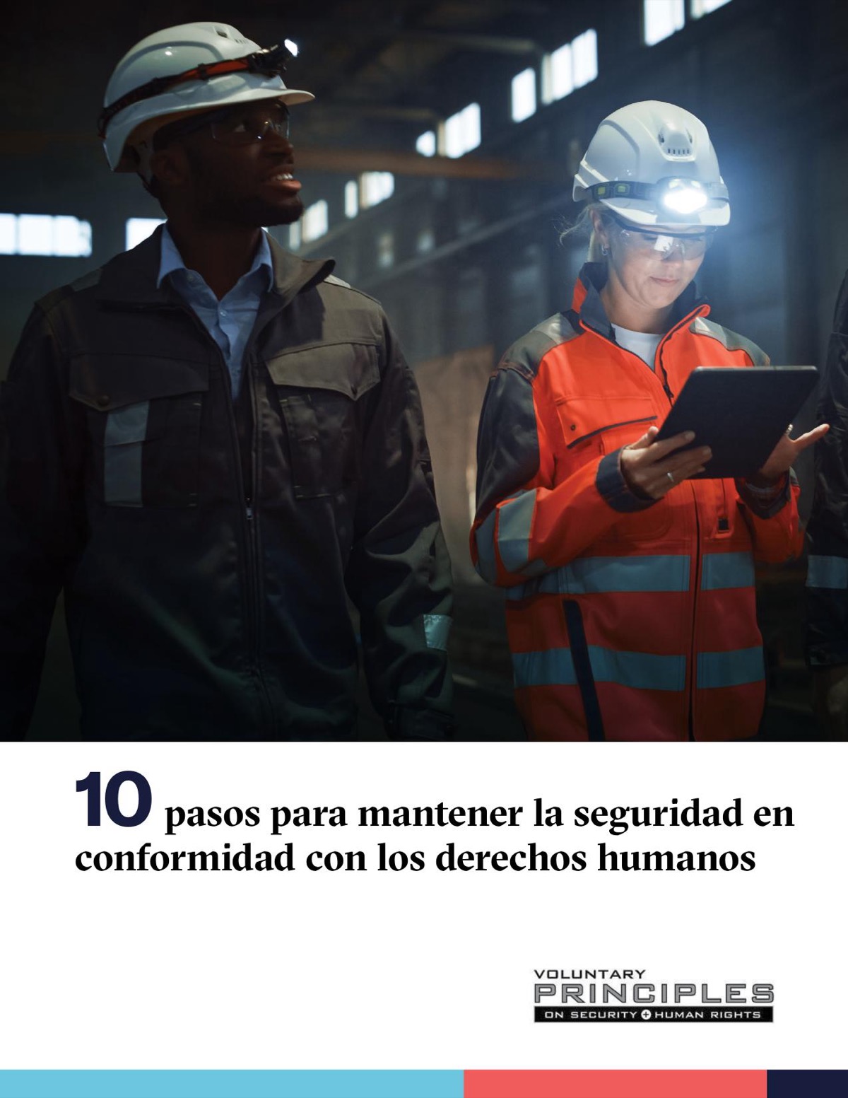 Portada de 10 Pasos para Mantener la Seguridad en Cumplimiento con los DDHH